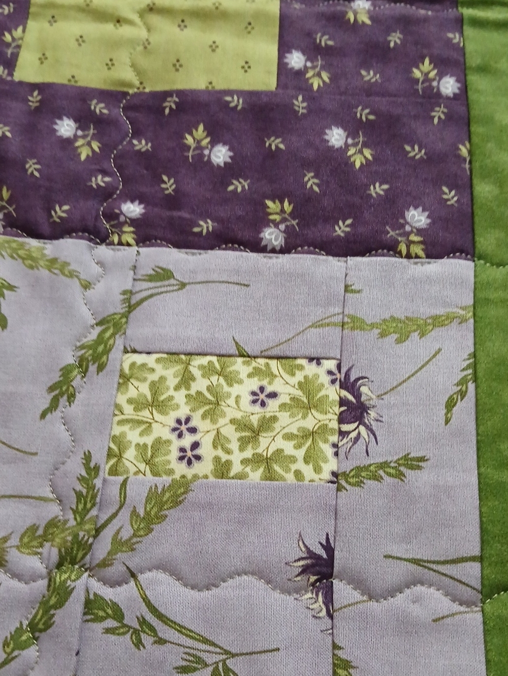 Homemade Botanical Quilt - Picture 13 of 16